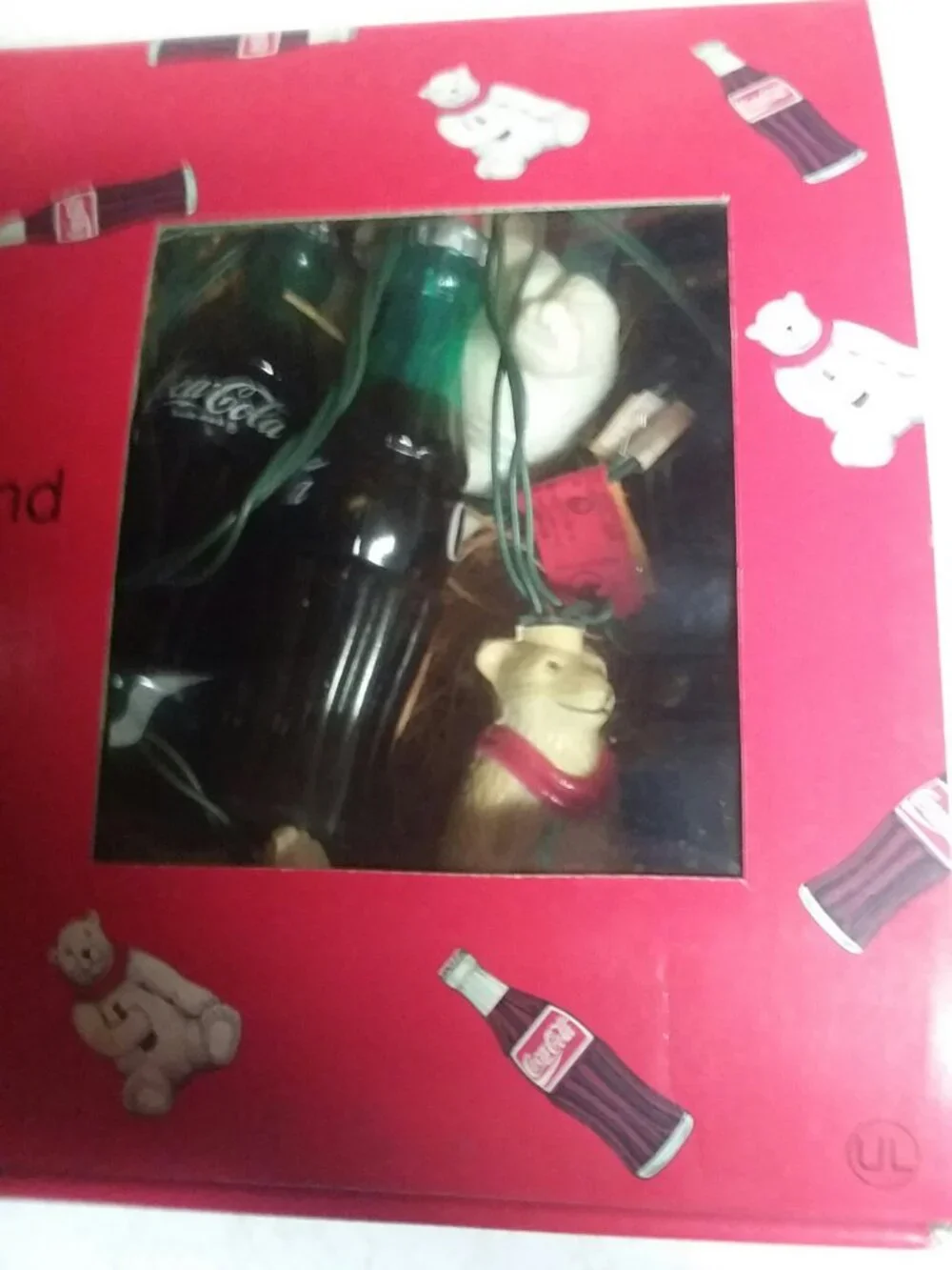 Vintage 1993 Coca Cola String Lights Polar Bears Bottles 14 Foot Strand Works